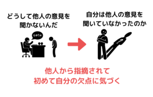 自分の欠点は自分で気づけない